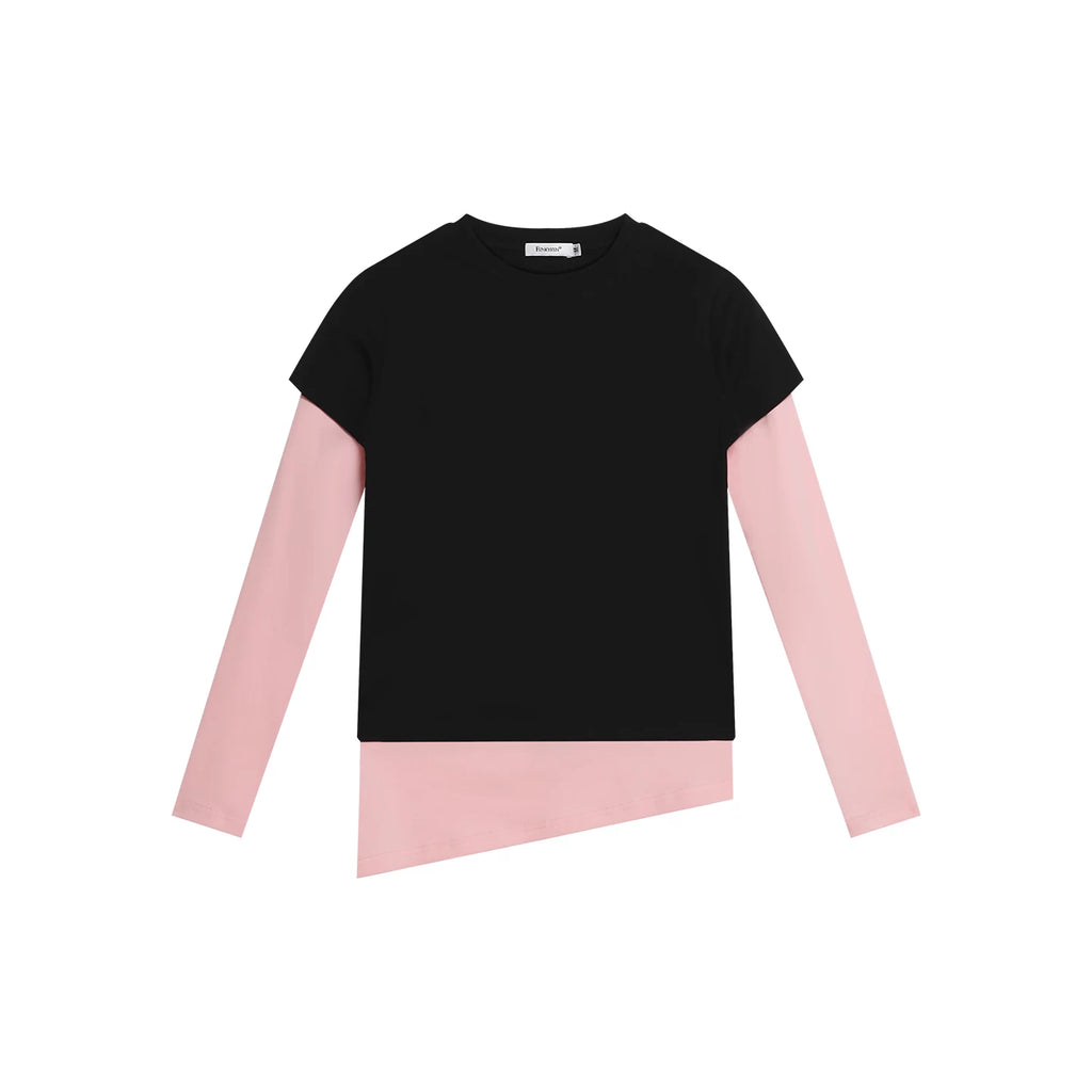 FUNKYFUN | COLOR CLASH LONG SLEEVE TEE【ID:TN00173】