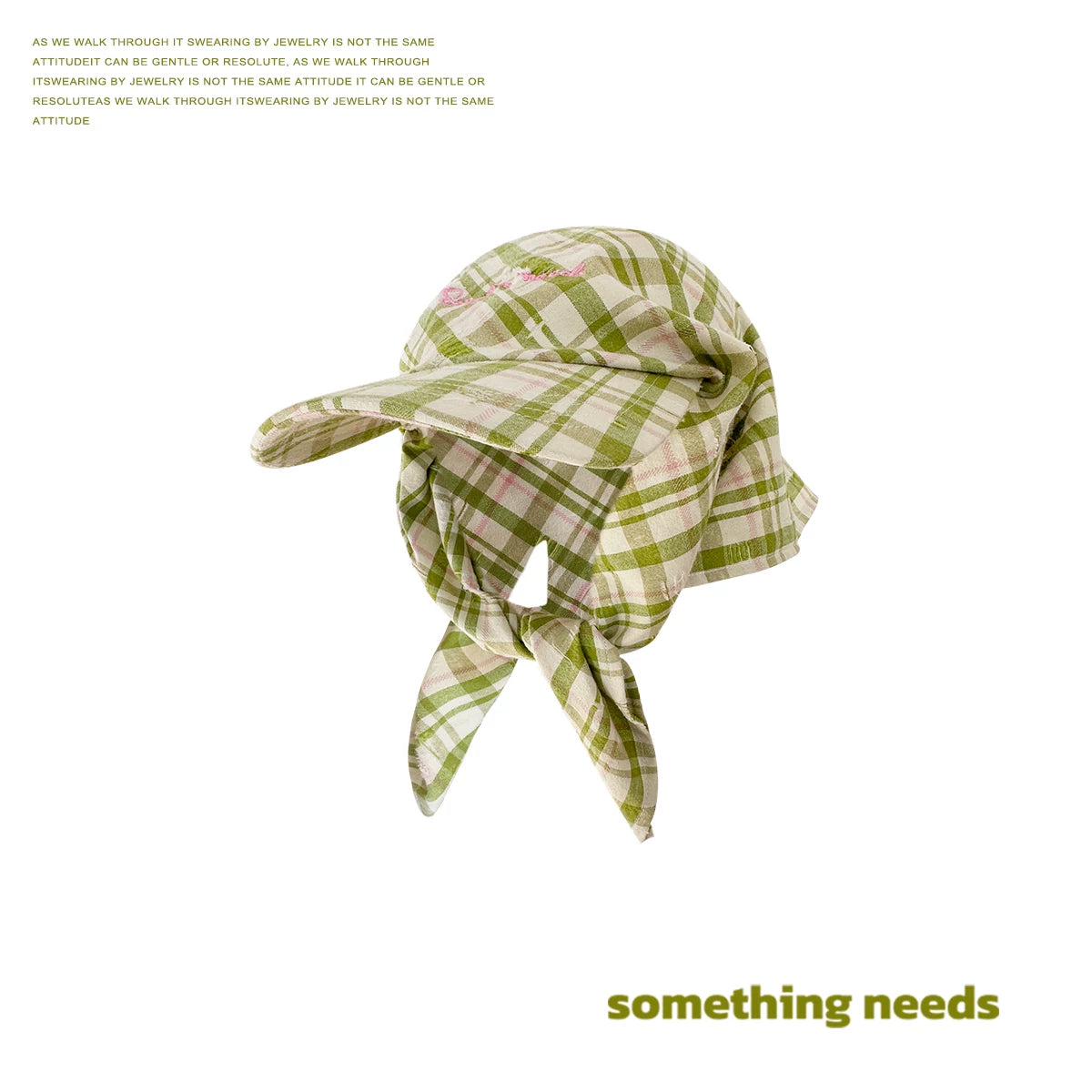TRIA SELECT | STRIPED CAP SCARF ENSEMBLE【ID:TN00076】