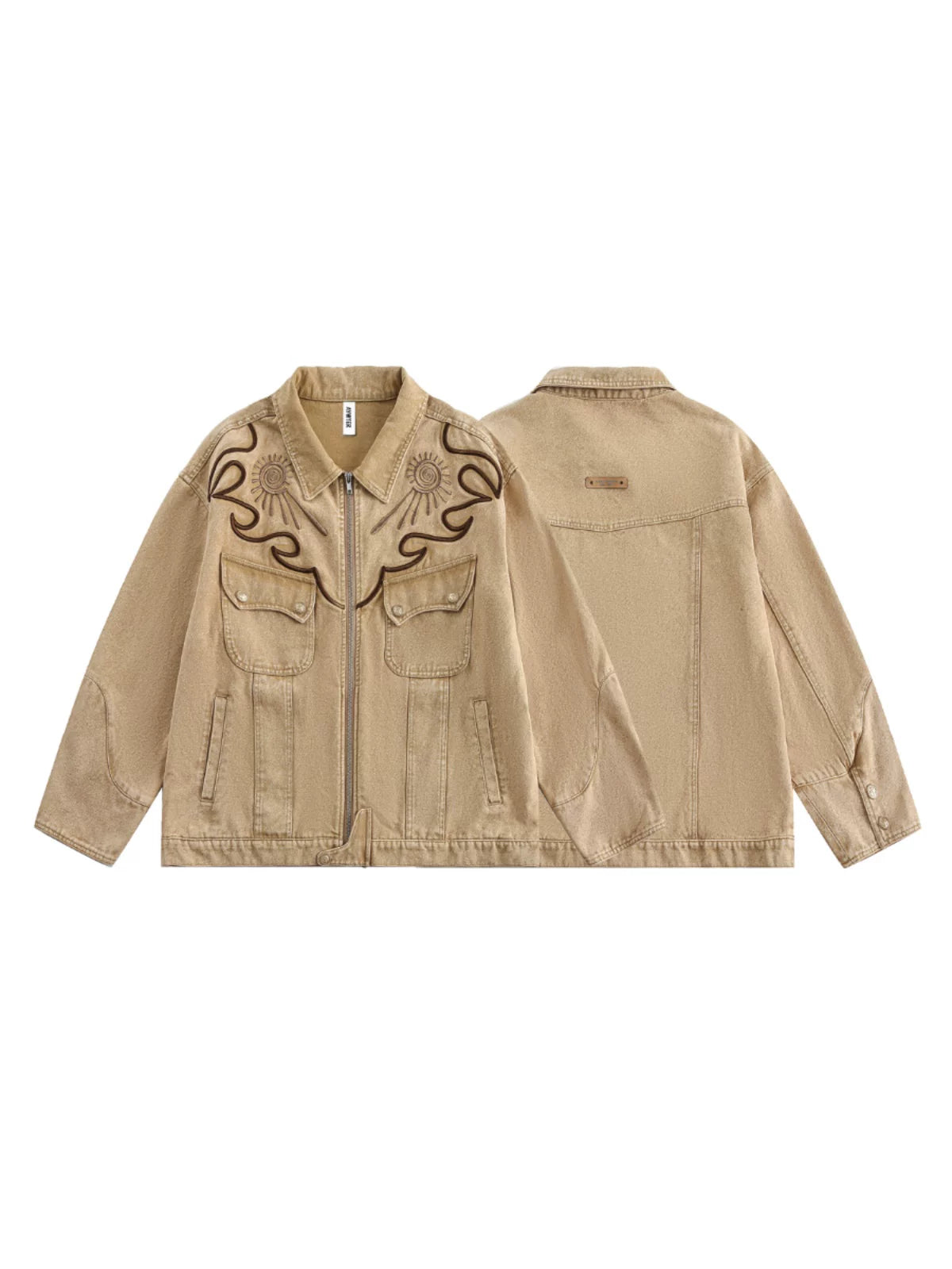 RETRO EMBROIDERED DENIM JACKET