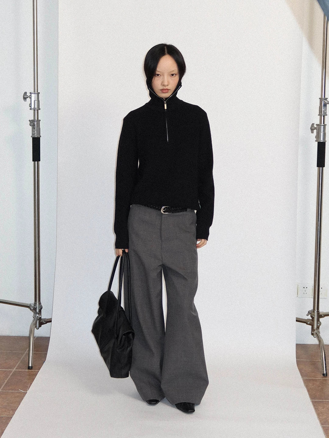 FUNKYFUN | HIGH WAISTED CASUAL SUIT PANTS【ID:TN00194】