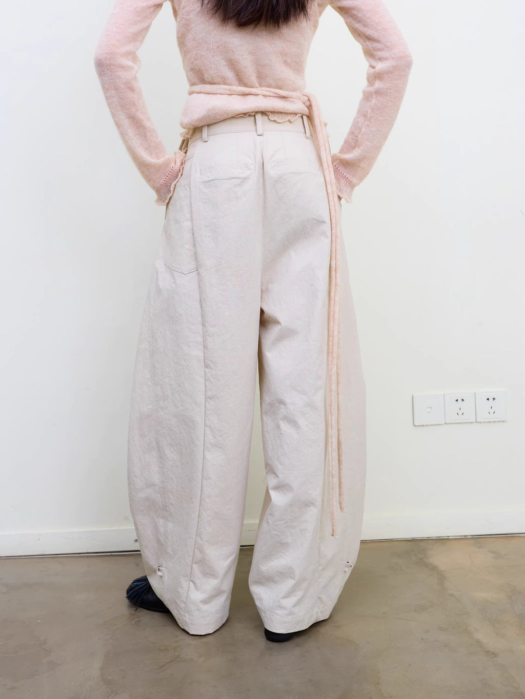 Lantern Trousers in Khaki or Soft Sand