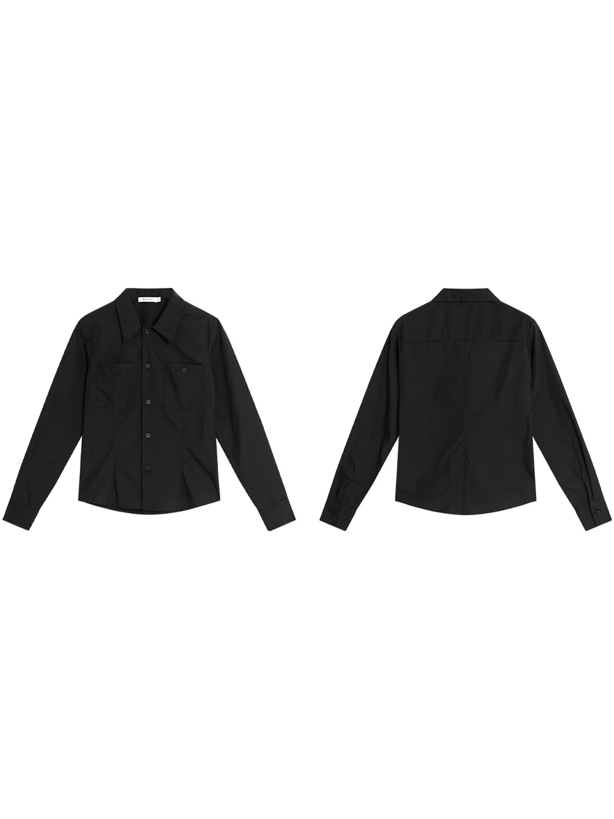 FUNKYFUN | FITTED LONG SLEEVE SHIRT WITH CINCHED WAIST【ID:TN00201】