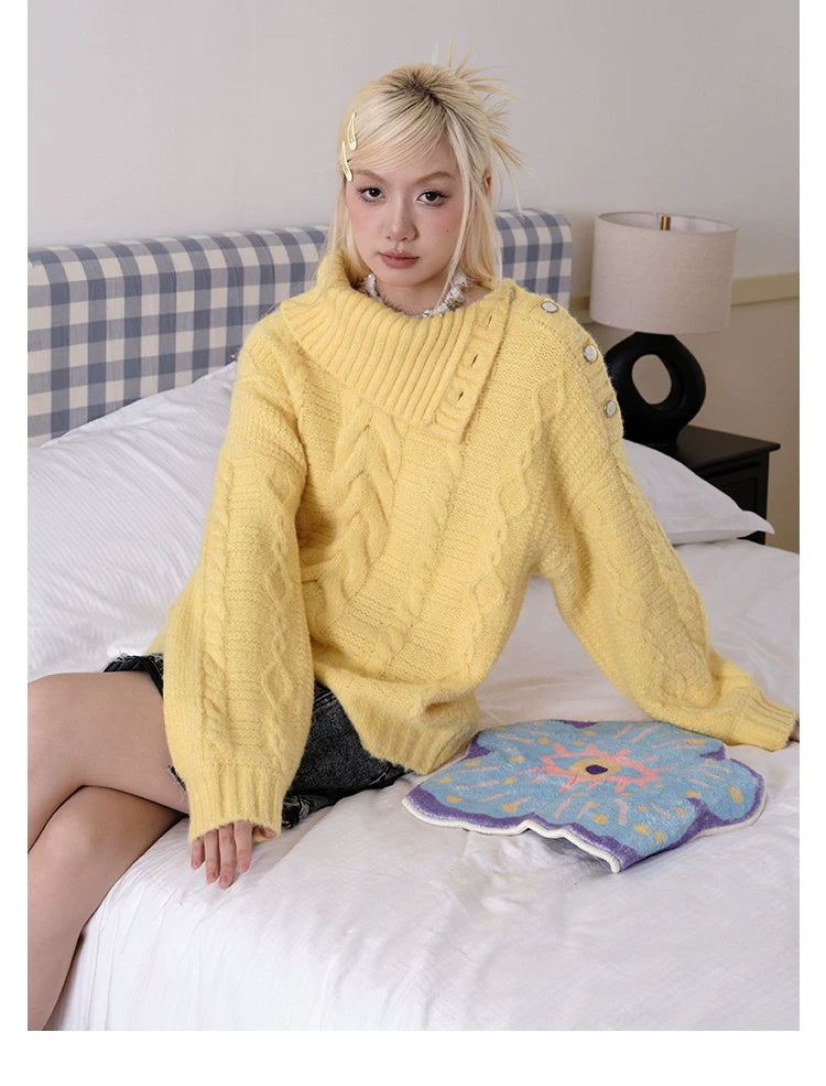 化学少女 | SLOUCHY WOOL MOHAIR SWEATER【ID:TN00147】