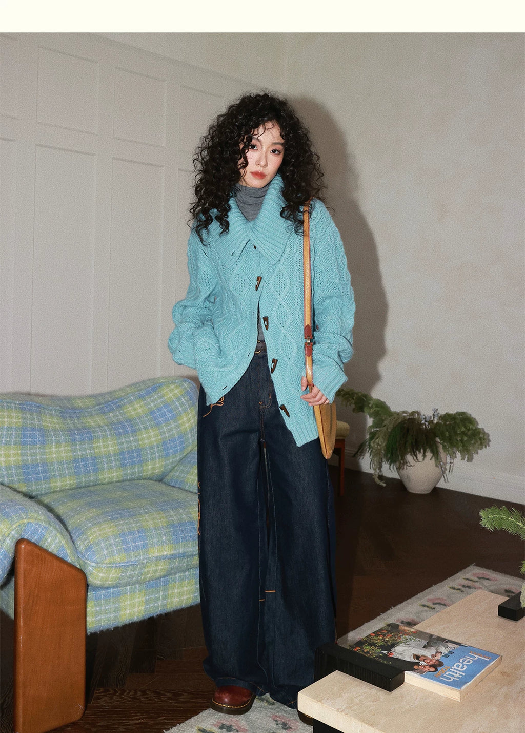 化学少女 | FLORAL KNIT CARDIGAN SWEATER【ID:TN00159】