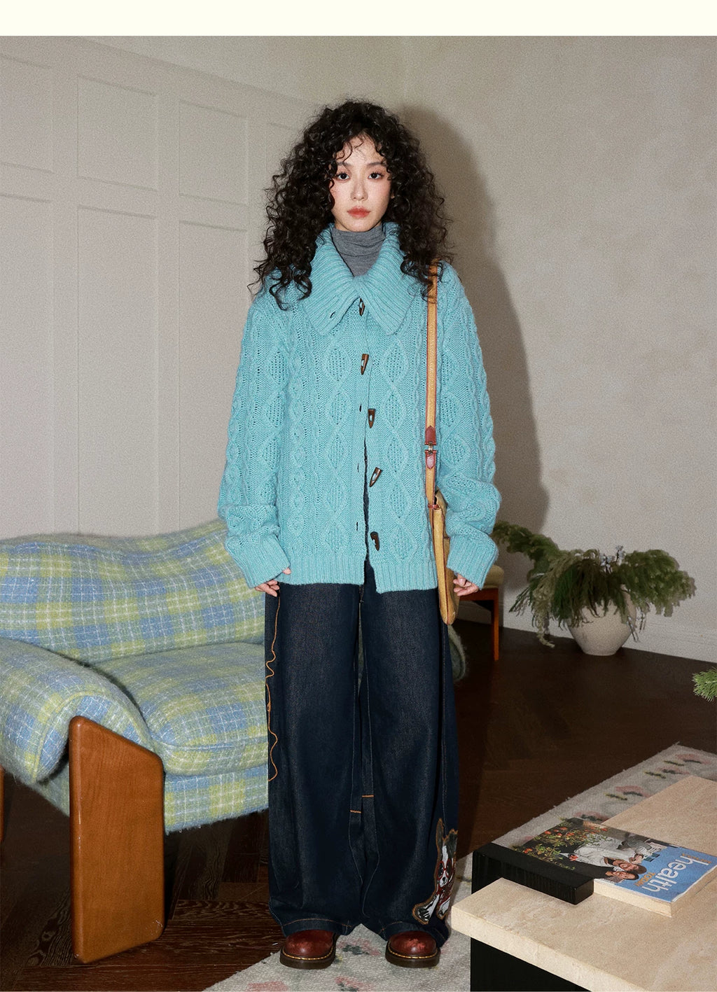 化学少女 | FLORAL KNIT CARDIGAN SWEATER【ID:TN00159】