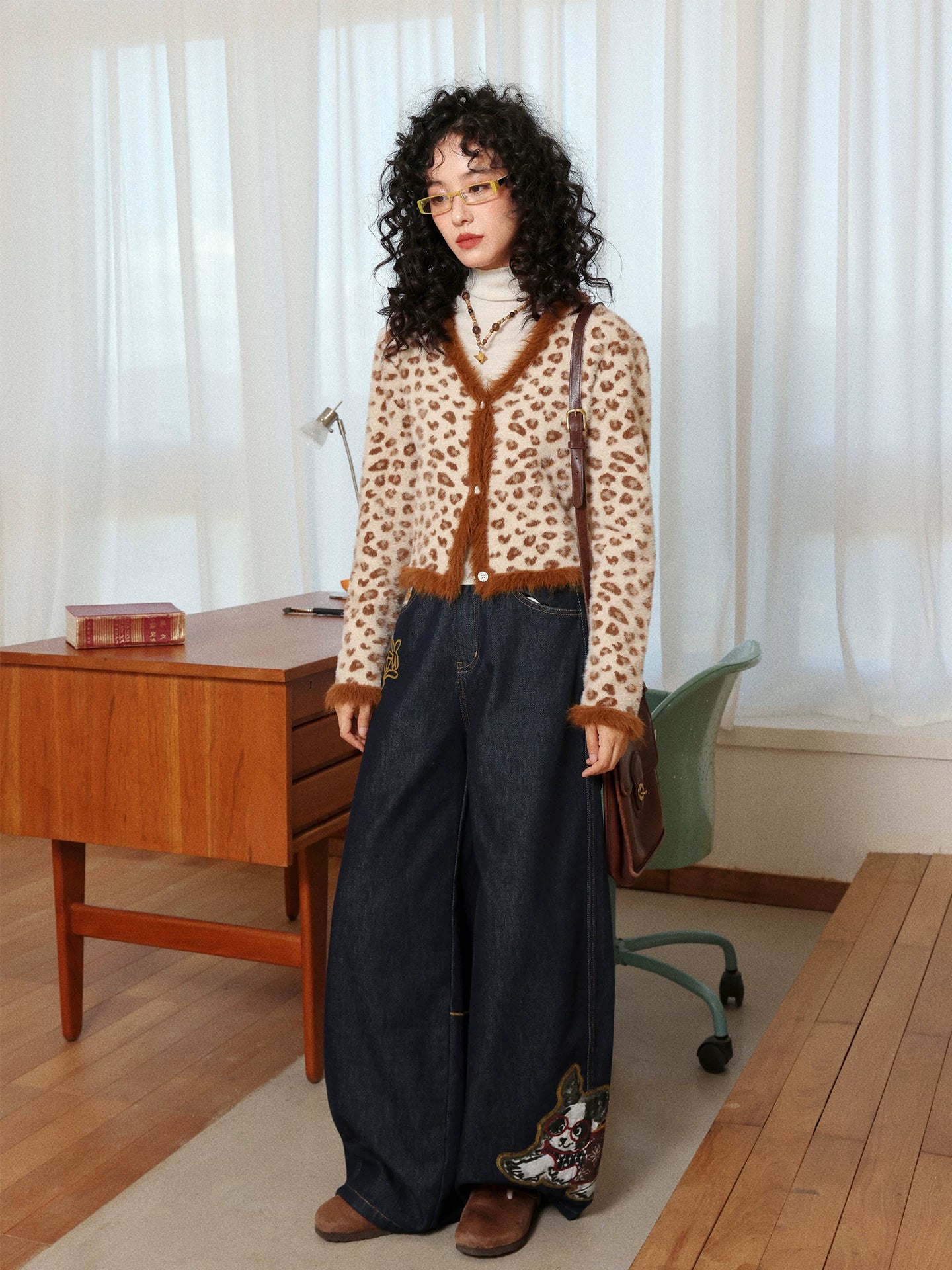 化学少女 | ELASTIC DENIM WIDE LEG PANTS【ID:TN00149】