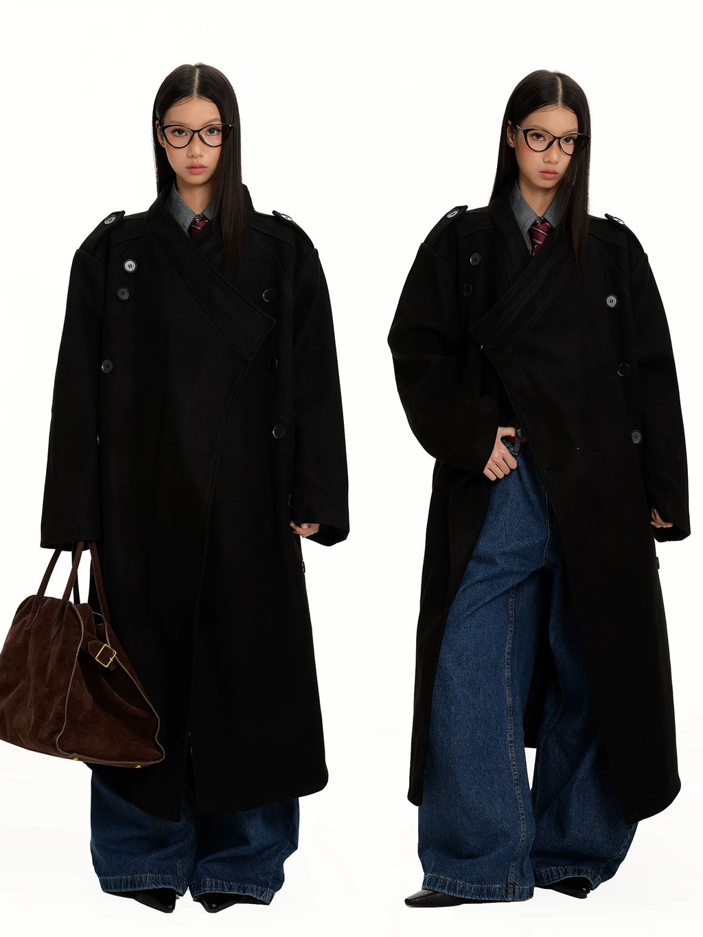 WOOL LONG COAT FOR CASUAL ELEGANCE