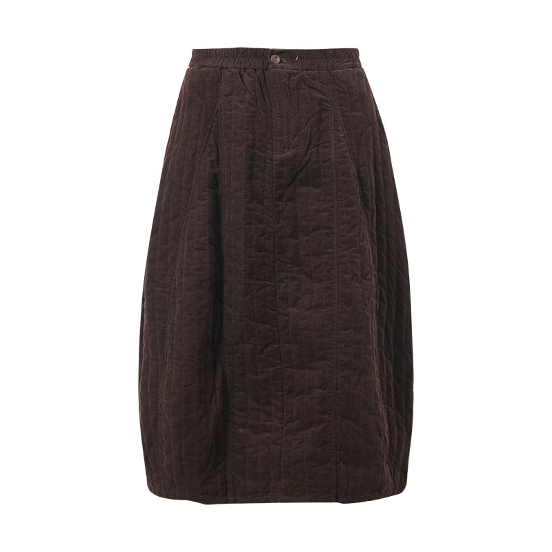 3months |  HIGH WAIST COTTON A-LINE SKIRT【ID:TN00017】