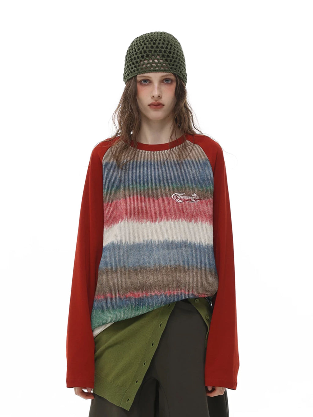 RETRO GRADIENT BLOCK SWEATER