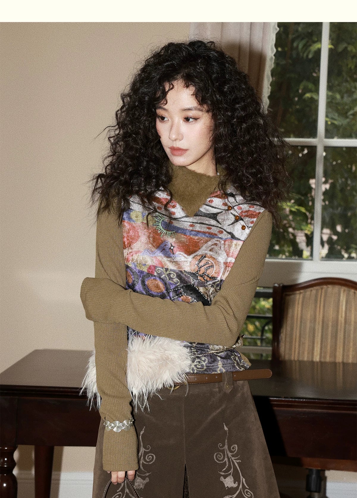 化学少女 | CASHMERE KNIT LONG SLEEVE TOP【ID:TN00162】