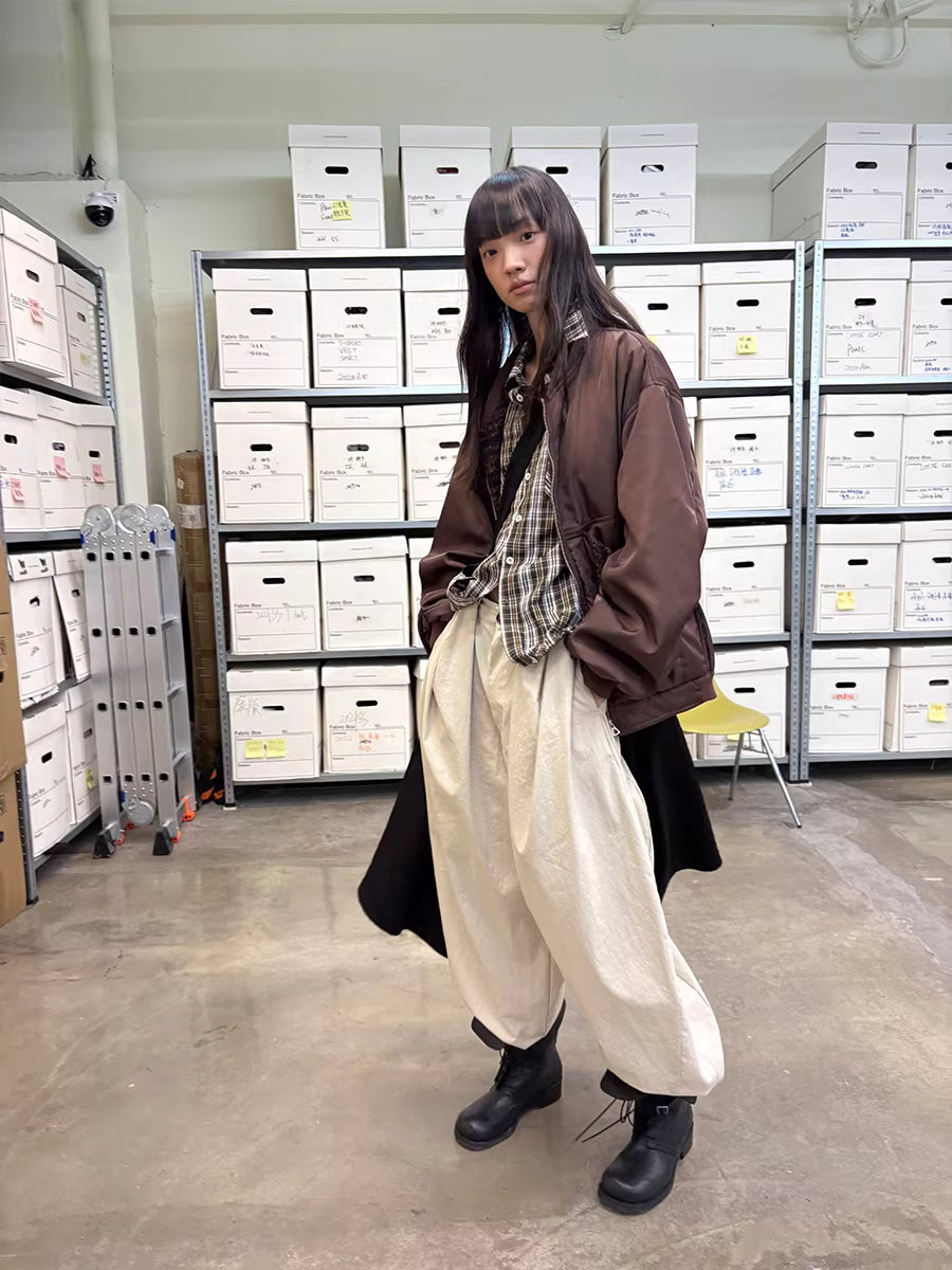 Lantern Trousers in Khaki or Soft Sand
