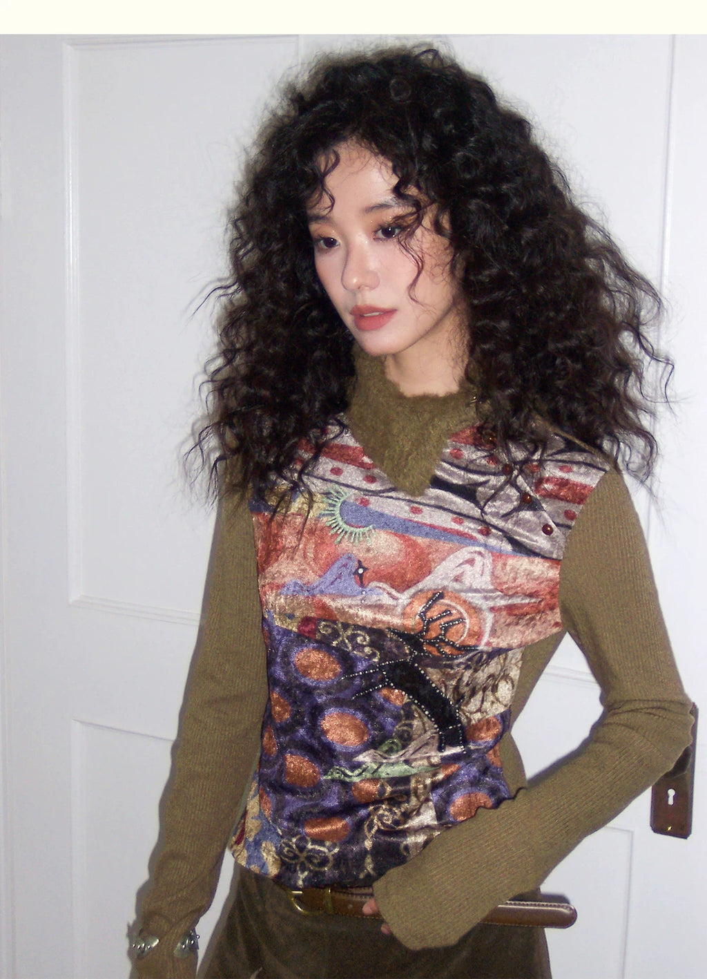 化学少女 | CASHMERE KNIT LONG SLEEVE TOP【ID:TN00162】