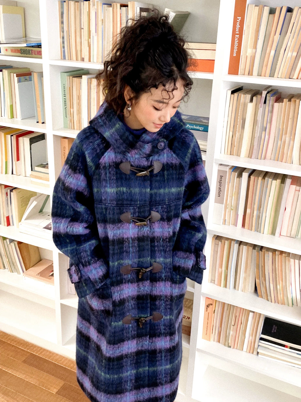 化学少女 | PLAID WOOL COAT JACKET【ID:TN00166】