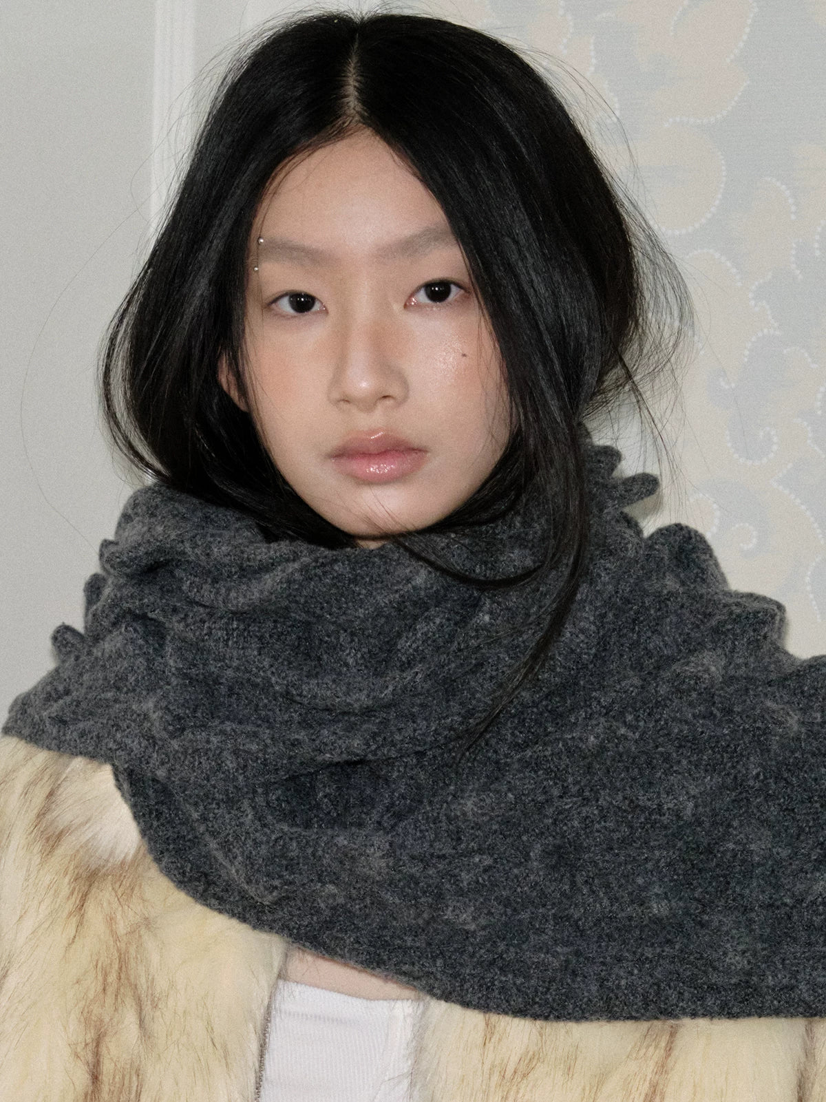 TRIA SELECT | THICK WOOL SCARF FOR WINTER【ID:TN00142】