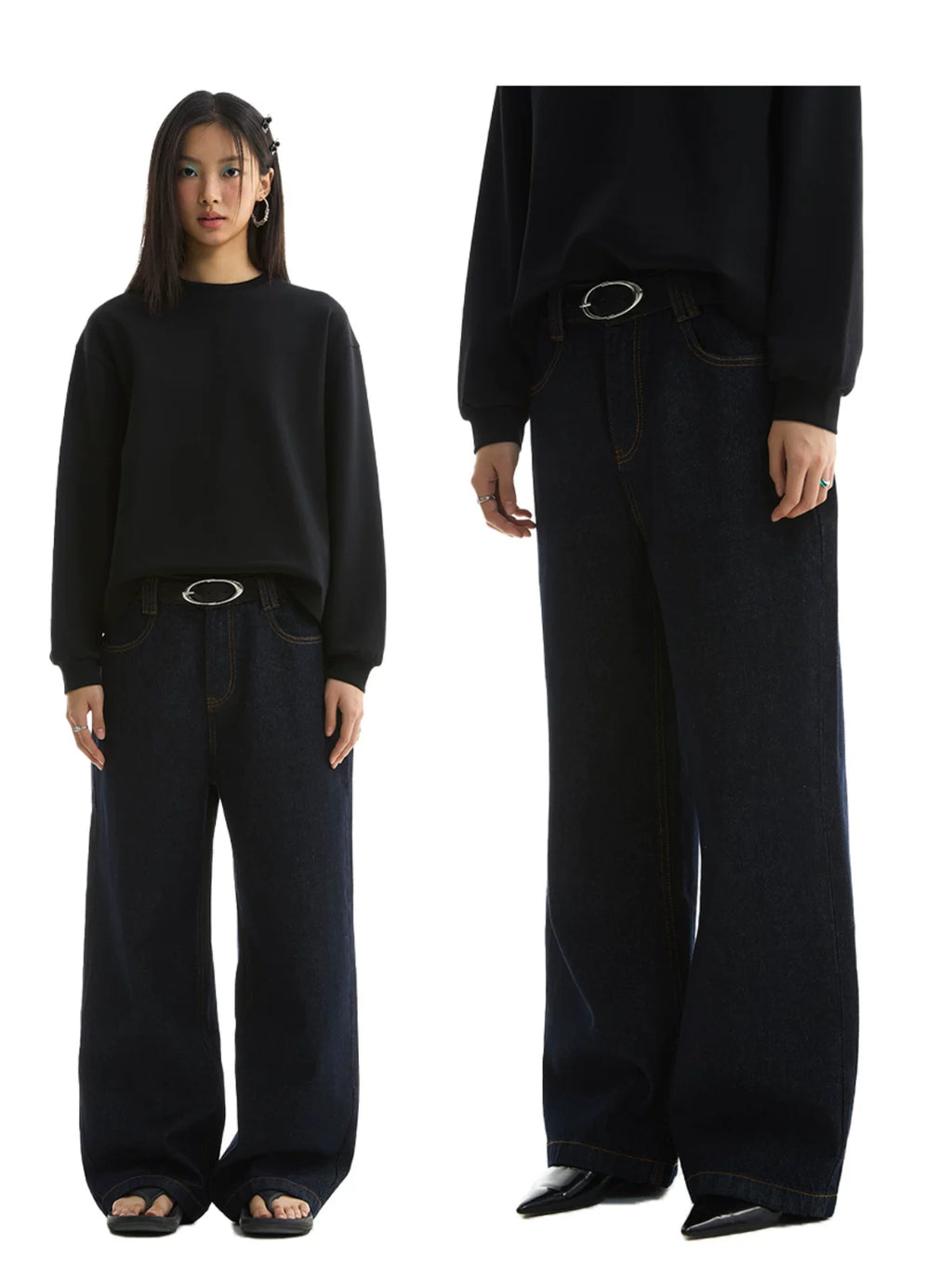 FUNKYFUN | RAW DENIM CASUAL STRAIGHT PANTS【ID:TN00185】