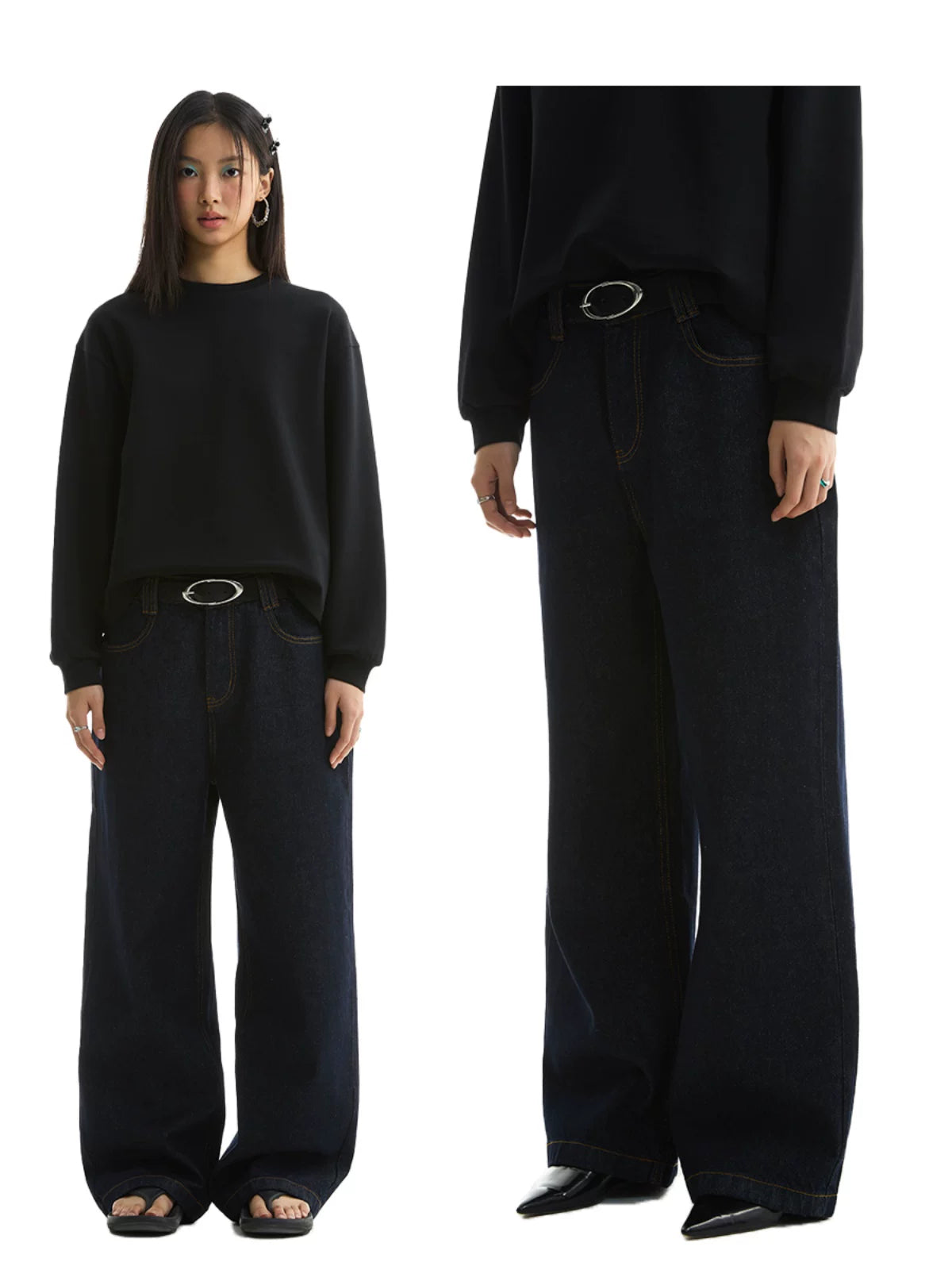 FUNKYFUN | RAW DENIM CASUAL STRAIGHT PANTS【ID:TN00185】