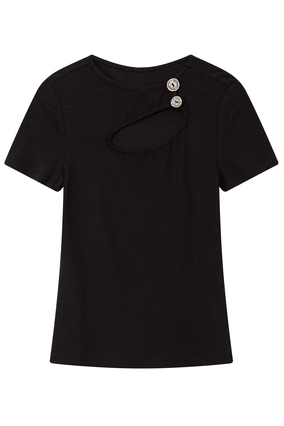 Ellipse Cut-Out Chrome Button Top
