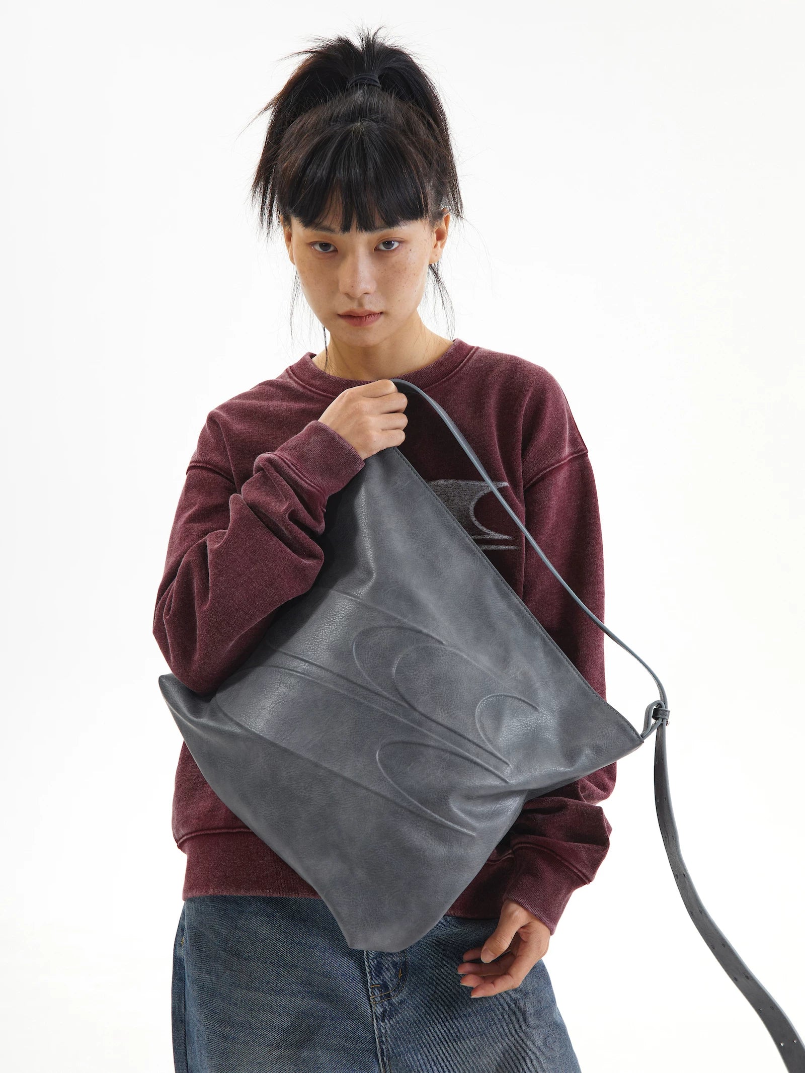 LARGE CAPACITY LEATHER TOTE BAG