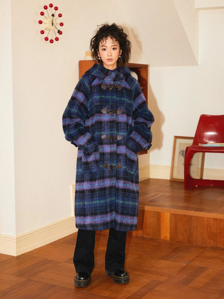 化学少女 | PLAID WOOL COAT JACKET【ID:TN00166】