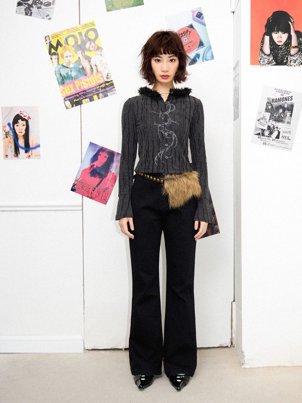 化学少女 | HIGH WAIST STRETCH JEANS【ID:TN00146】
