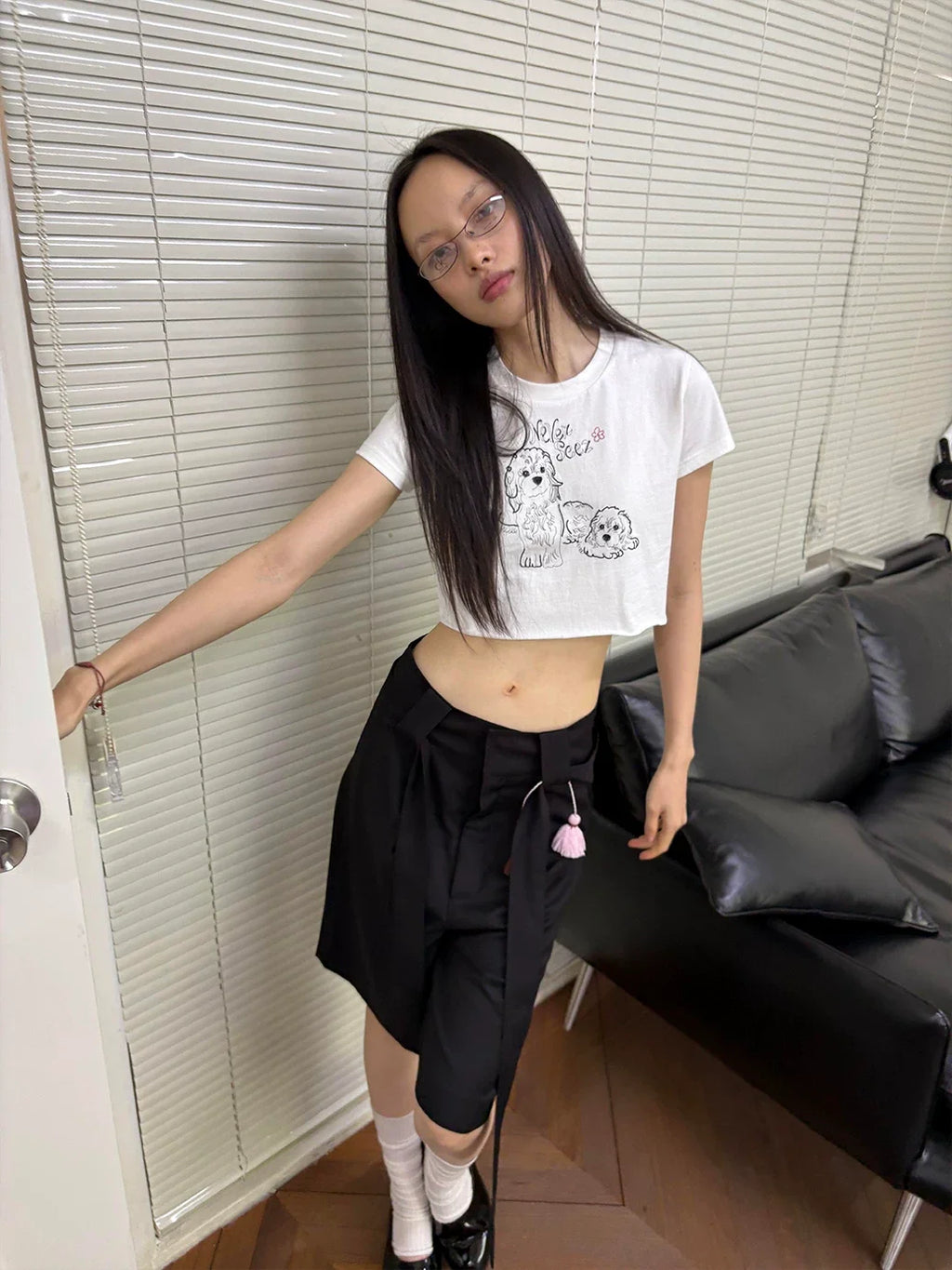 Soft Utility Wool Blend Culottes