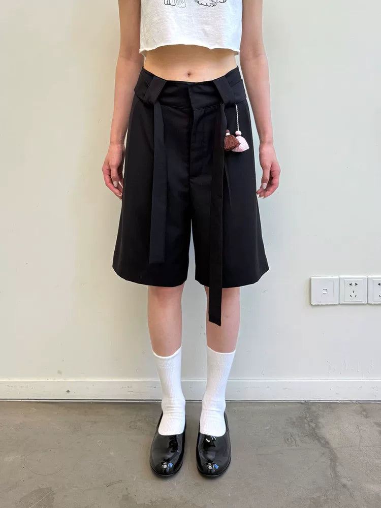 Soft Utility Wool Blend Culottes