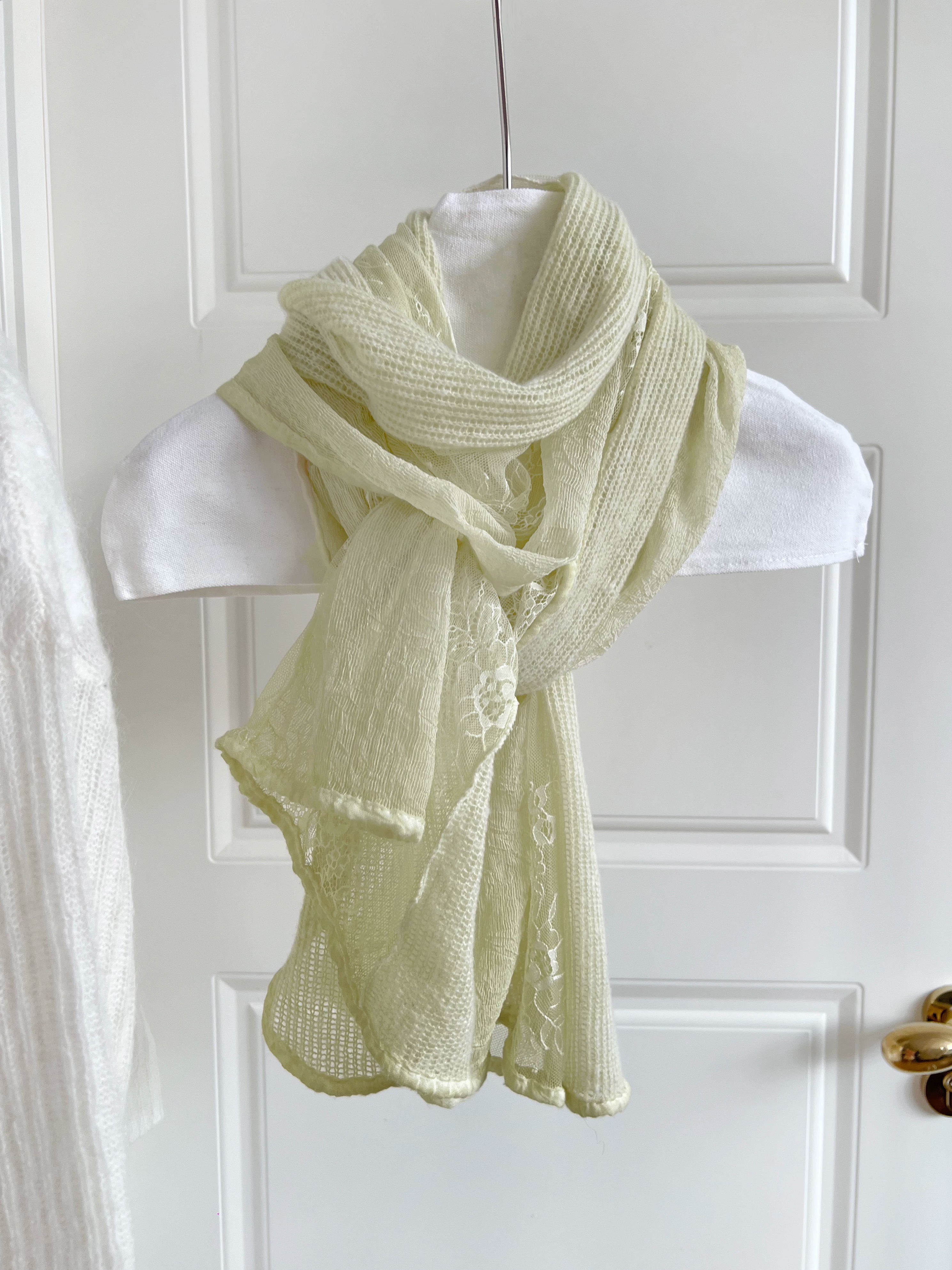 TRIA SELECT | FLORAL LACE SCARF SHAWL【ID:TN00131】