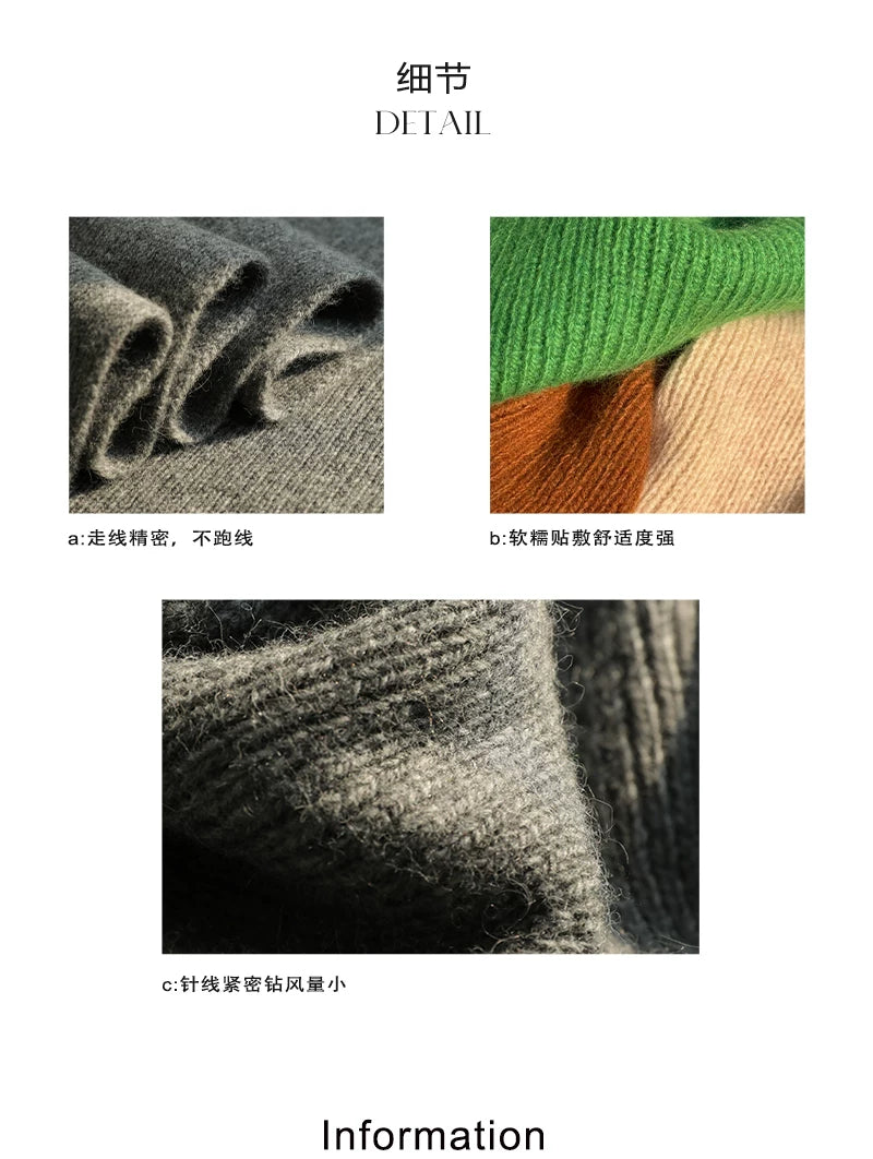 TRIA SELECT | CLASSIC KNITTED WOOL SCARF【ID:TN00129】