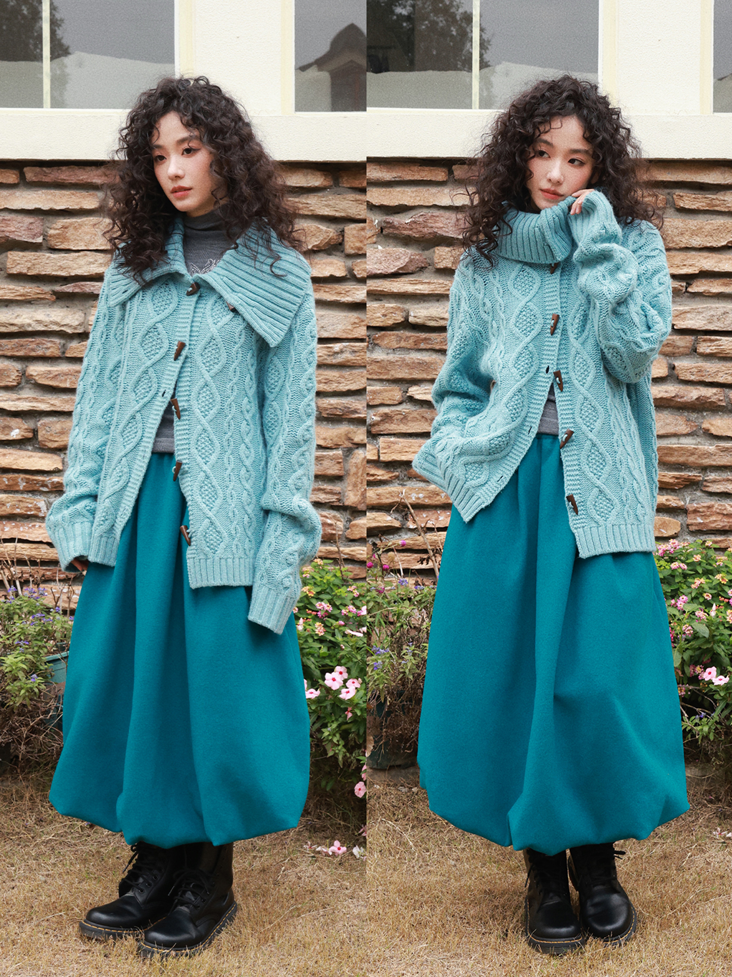 化学少女 | FLORAL KNIT CARDIGAN SWEATER【ID:TN00159】