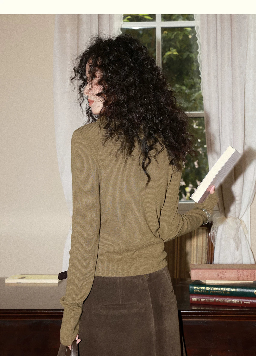 化学少女 | CASHMERE KNIT LONG SLEEVE TOP【ID:TN00162】