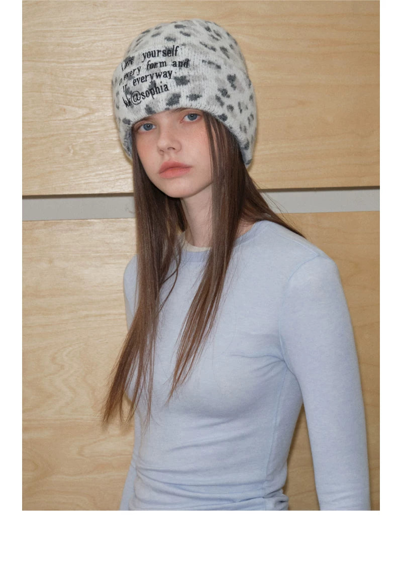 TRIA SELECT | LEOPARD PRINT WINTER BEANIE【ID:TN00138】