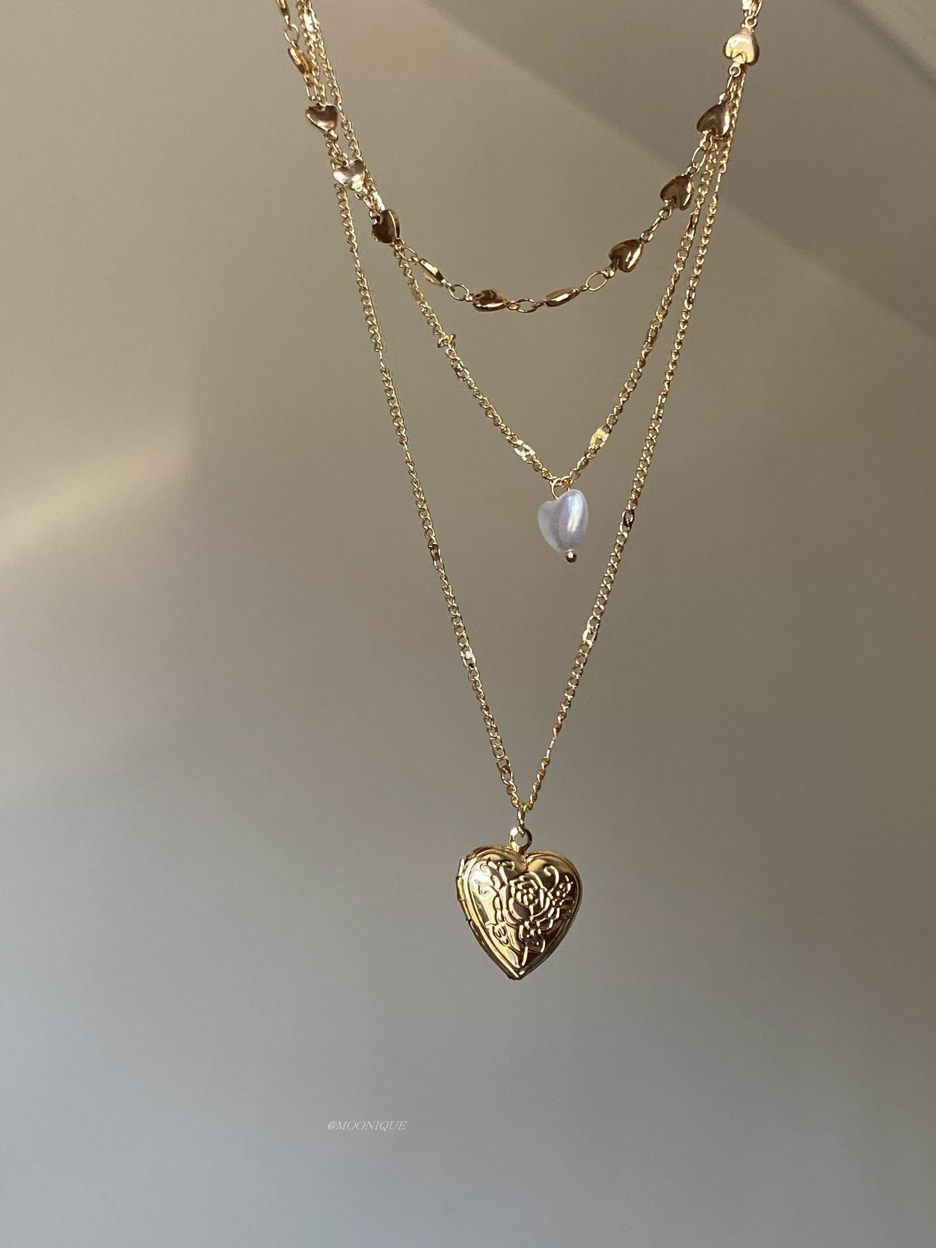 ANTIQUE HEART PENDANT NECKLACE