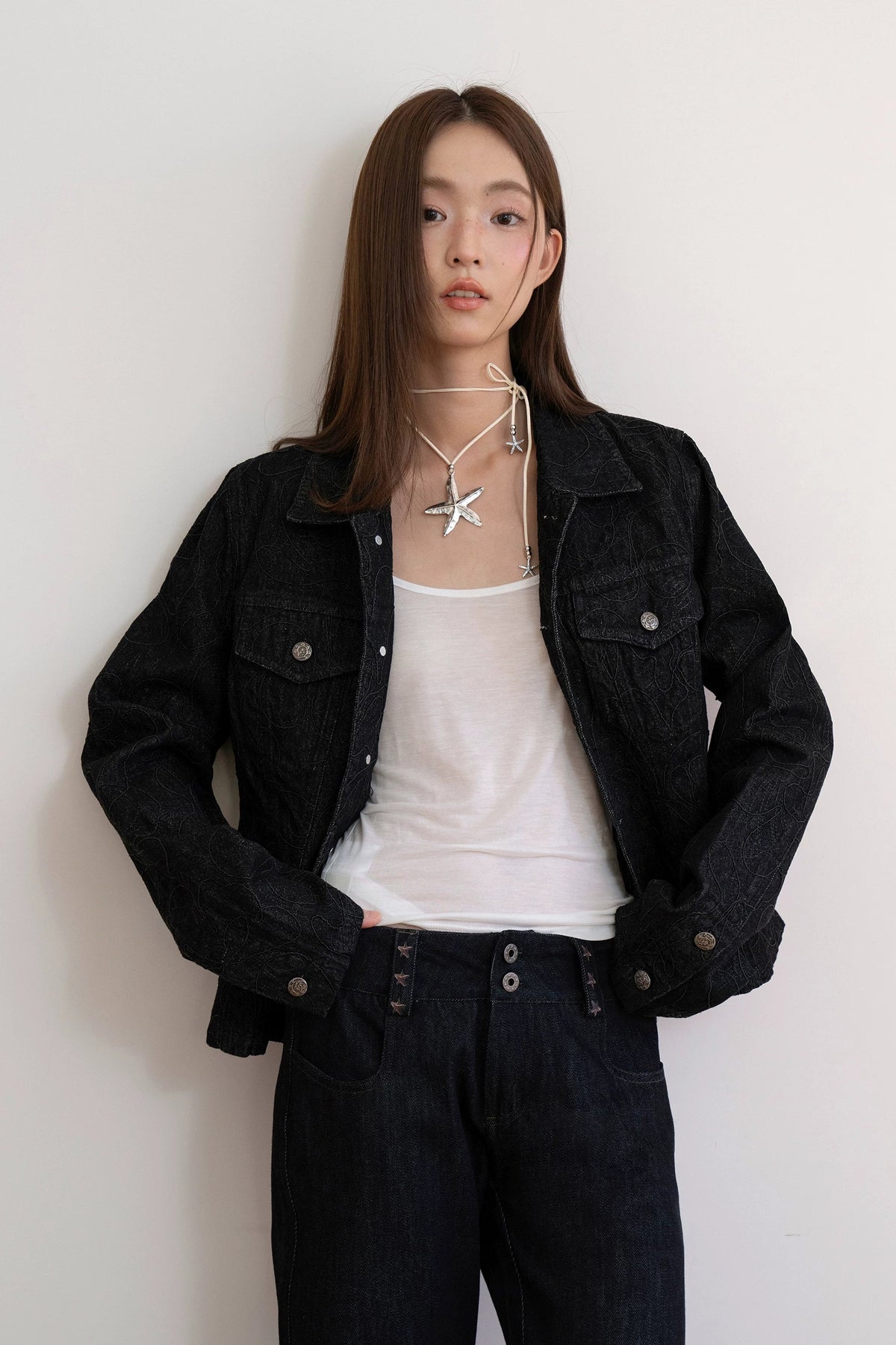 Phantom Stitch Denim Jacket