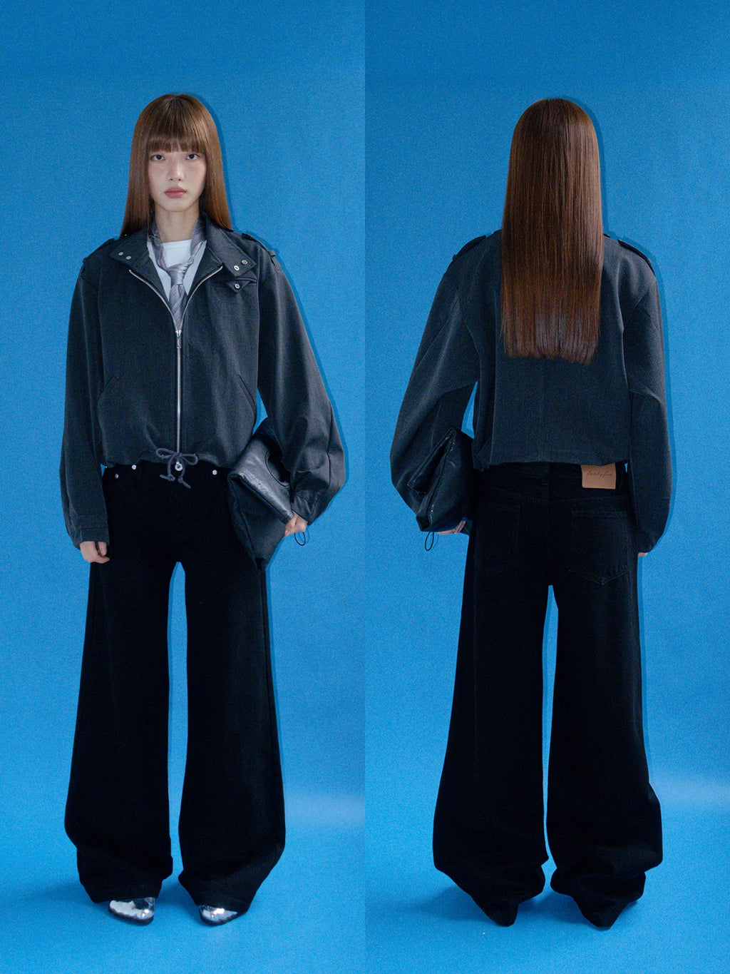 FUNKYFUN | CASUAL RIVET TWILL JEANS【ID:TN00182】