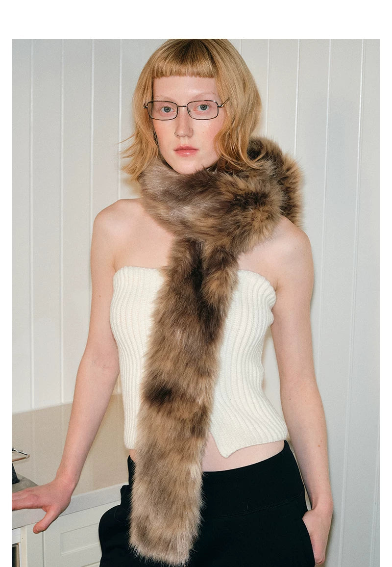 TRIA SELECT | CHIC PLUSH SCARF FOR WINTER【ID:TN00130】