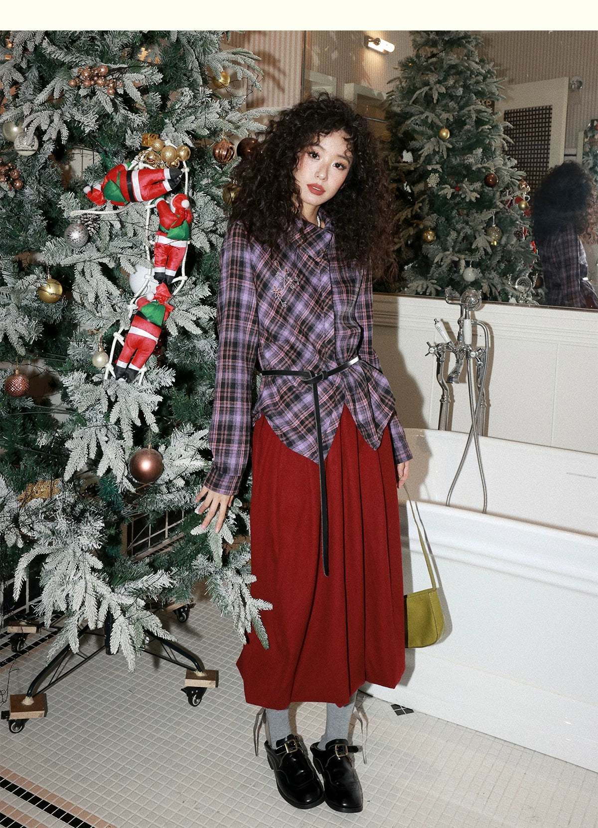 化学少女 | PLAID LONG SLEEVE SHIRT【ID:TN00161】