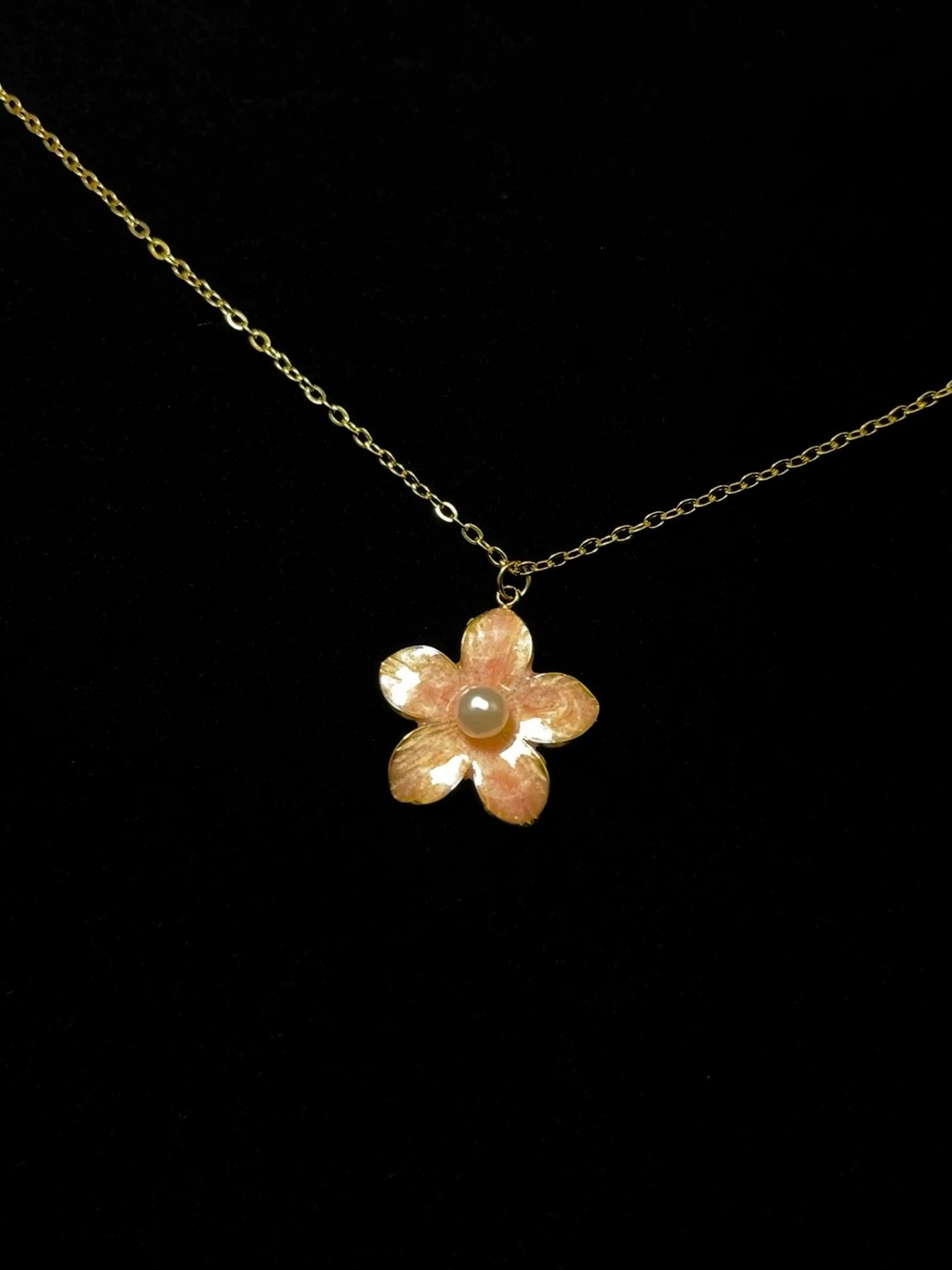 CHERRY BLOSSOM VINTAGE PEARL NECKLACE