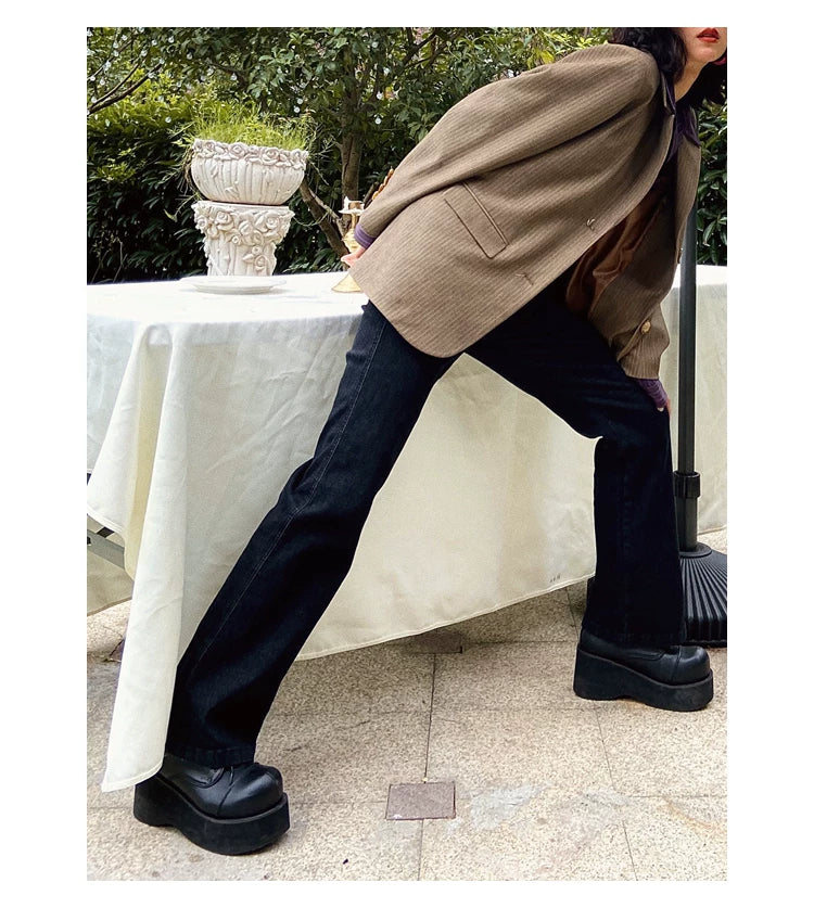 化学少女 | HIGH WAIST STRETCH JEANS【ID:TN00146】