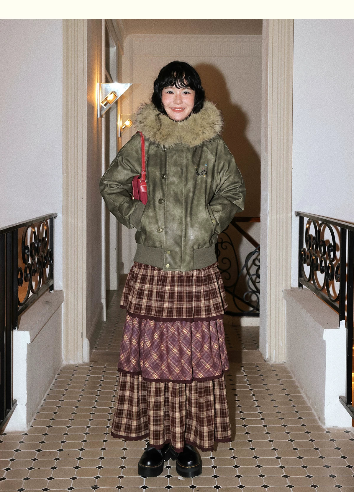 化学少女 | RETRO LEATHER DOWN PARKA【ID:TN00152】
