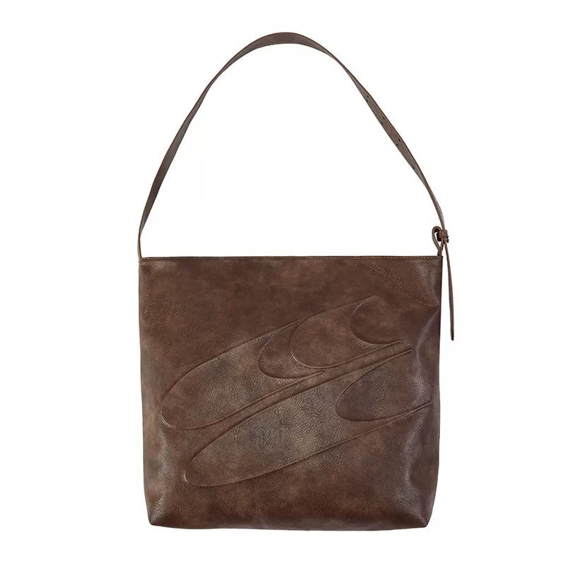 LARGE CAPACITY LEATHER TOTE BAG