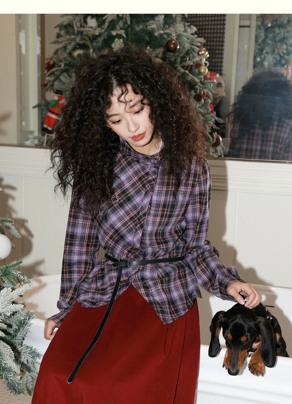 化学少女 | PLAID LONG SLEEVE SHIRT【ID:TN00161】