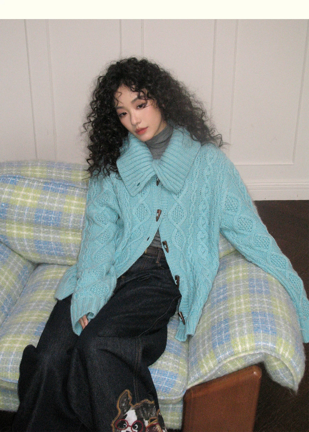 化学少女 | FLORAL KNIT CARDIGAN SWEATER【ID:TN00159】