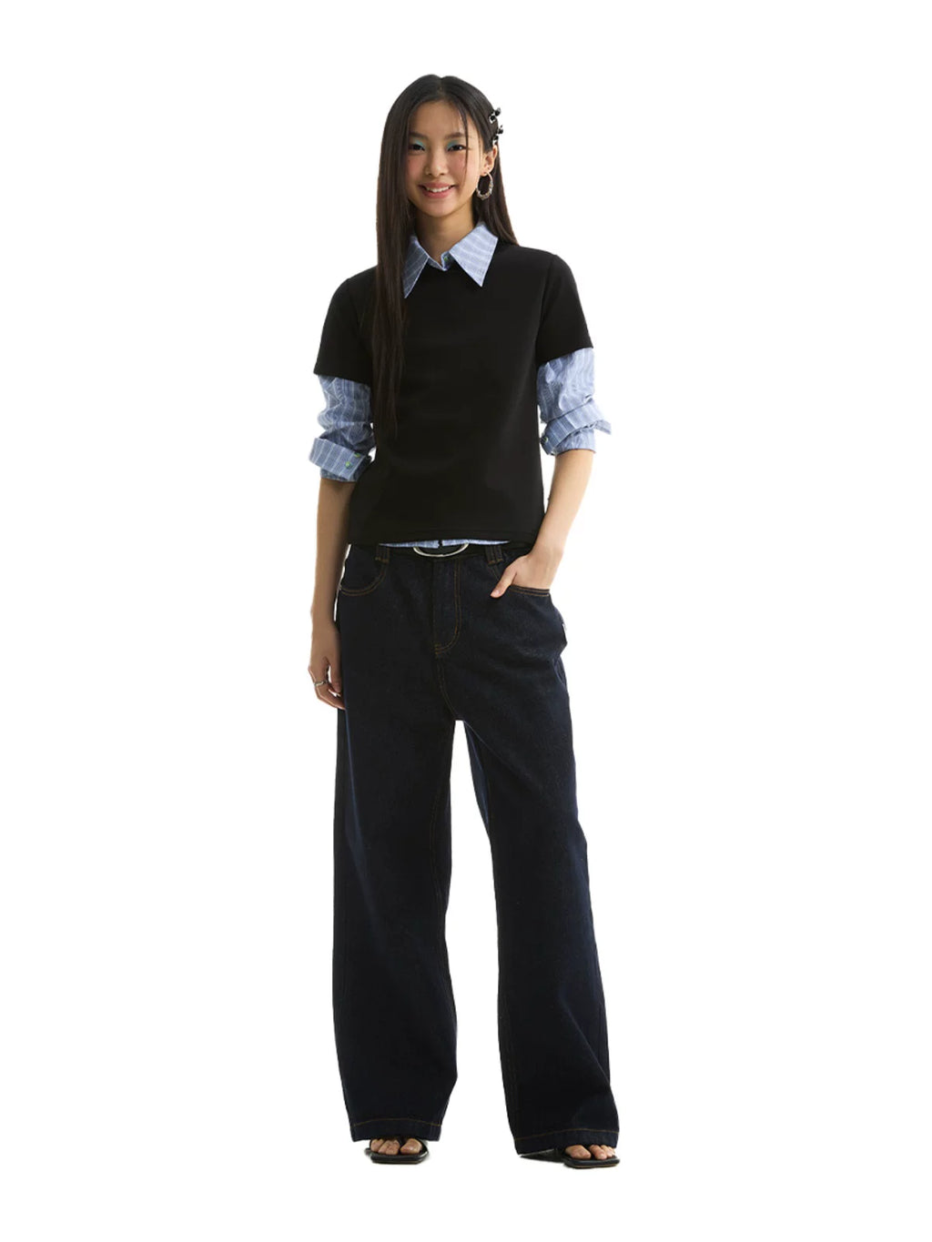 FUNKYFUN | RAW DENIM CASUAL STRAIGHT PANTS【ID:TN00185】