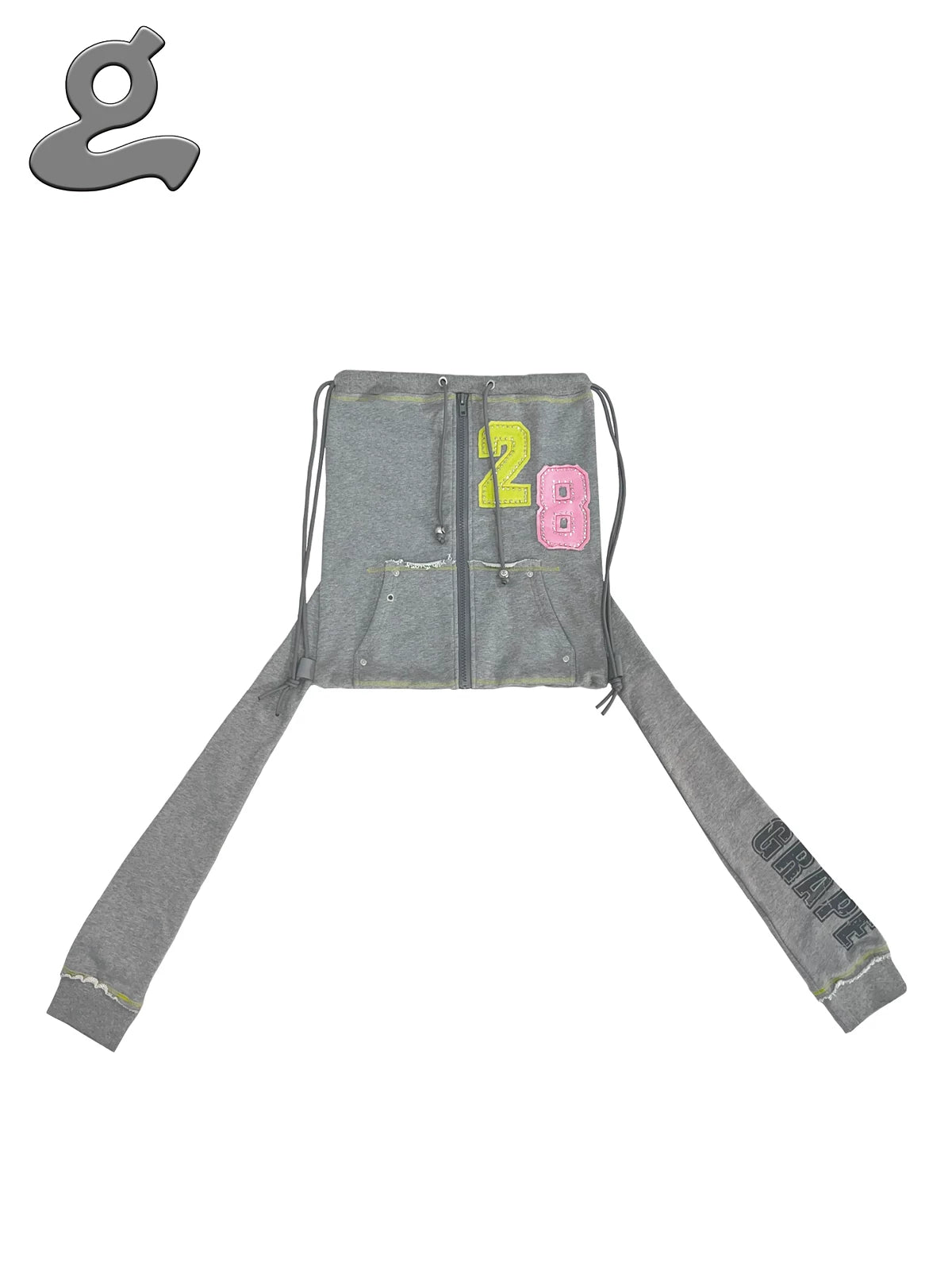DIGITAL SWEATSHIRT WITH DRAWSTRING BAG