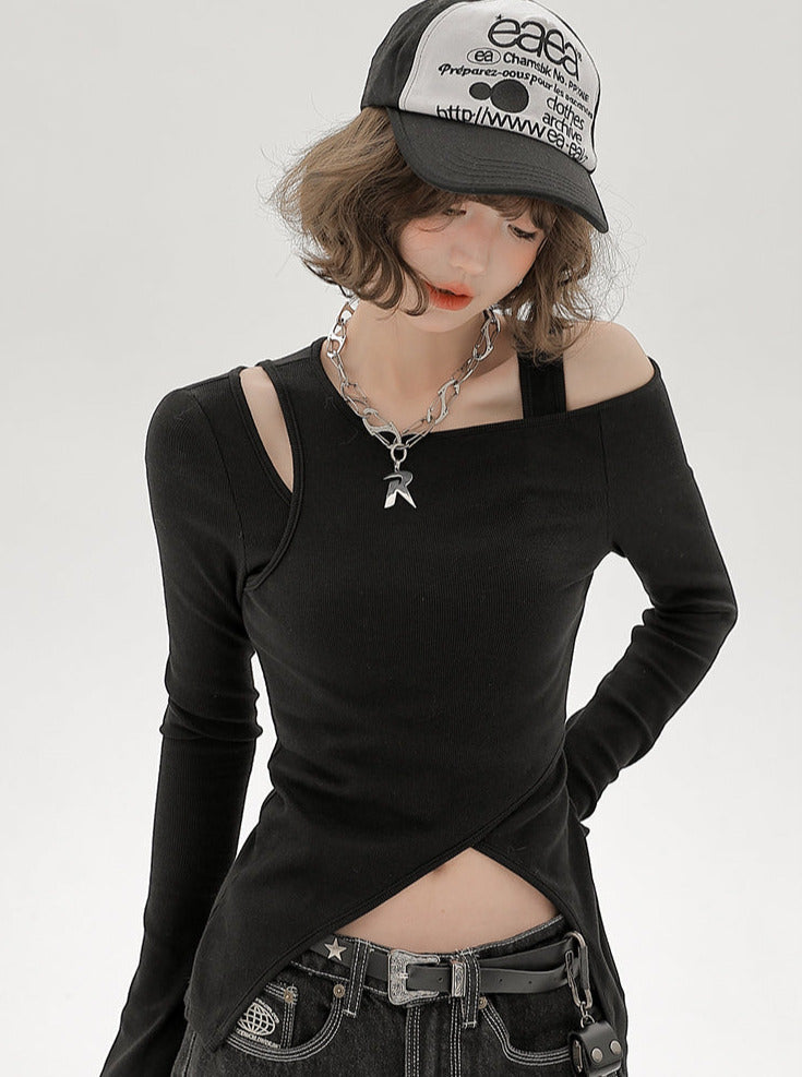 Black two-piece