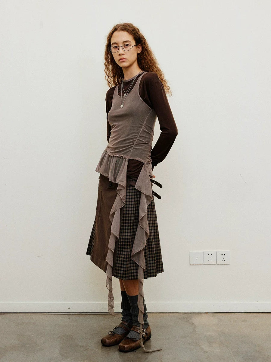 Veilfall Ruffle Tank