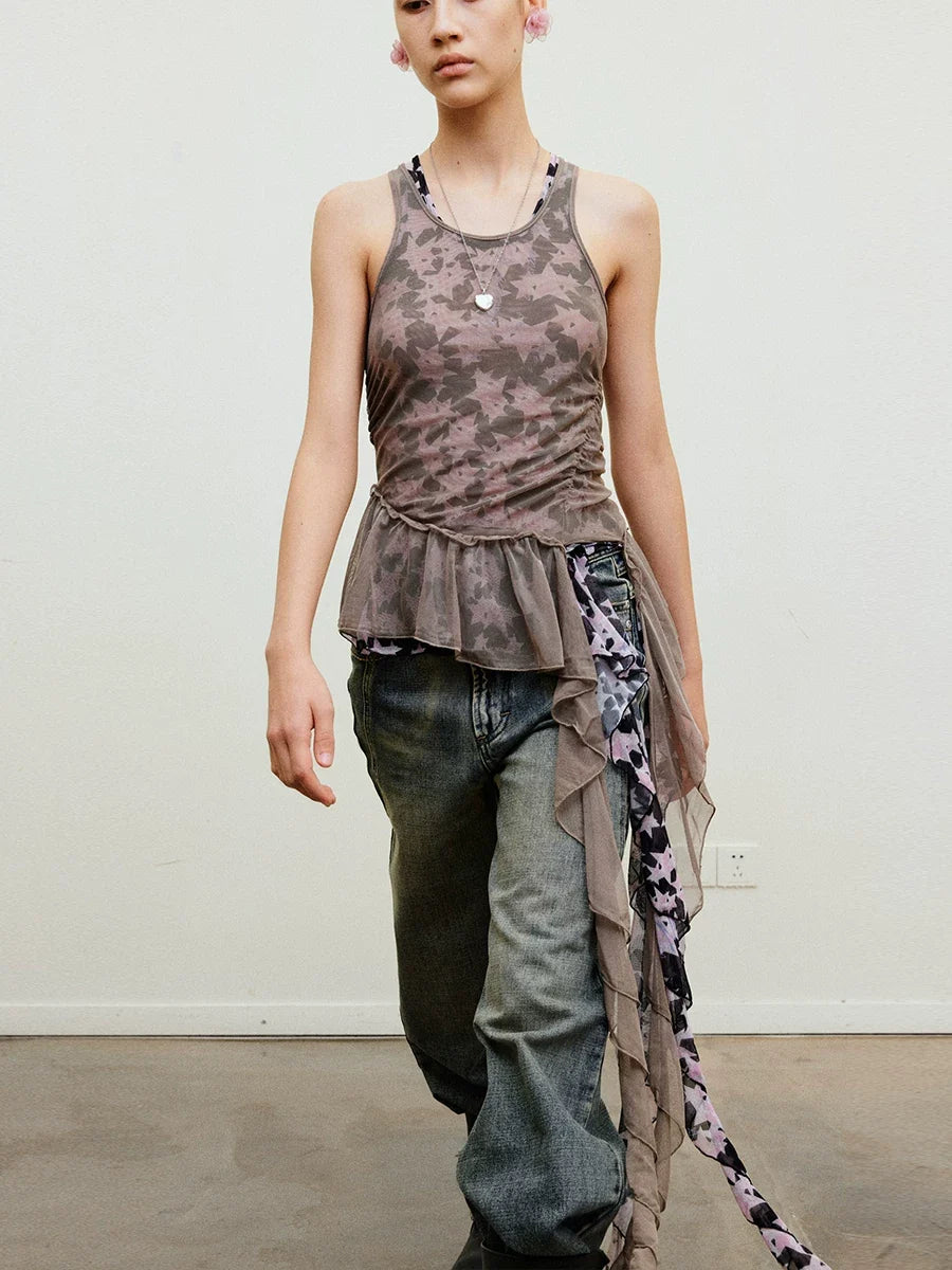 Veilfall Ruffle Tank