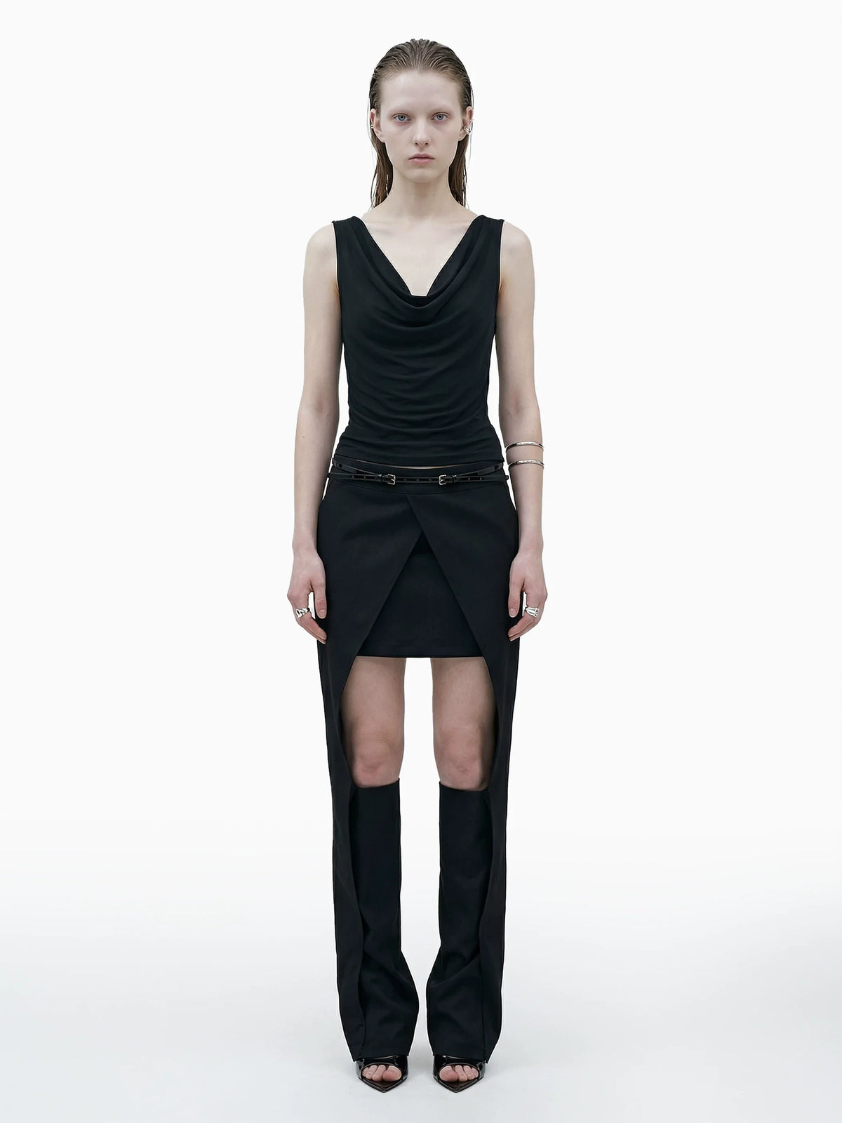Séances De Travail Segmented Skirt Trousers