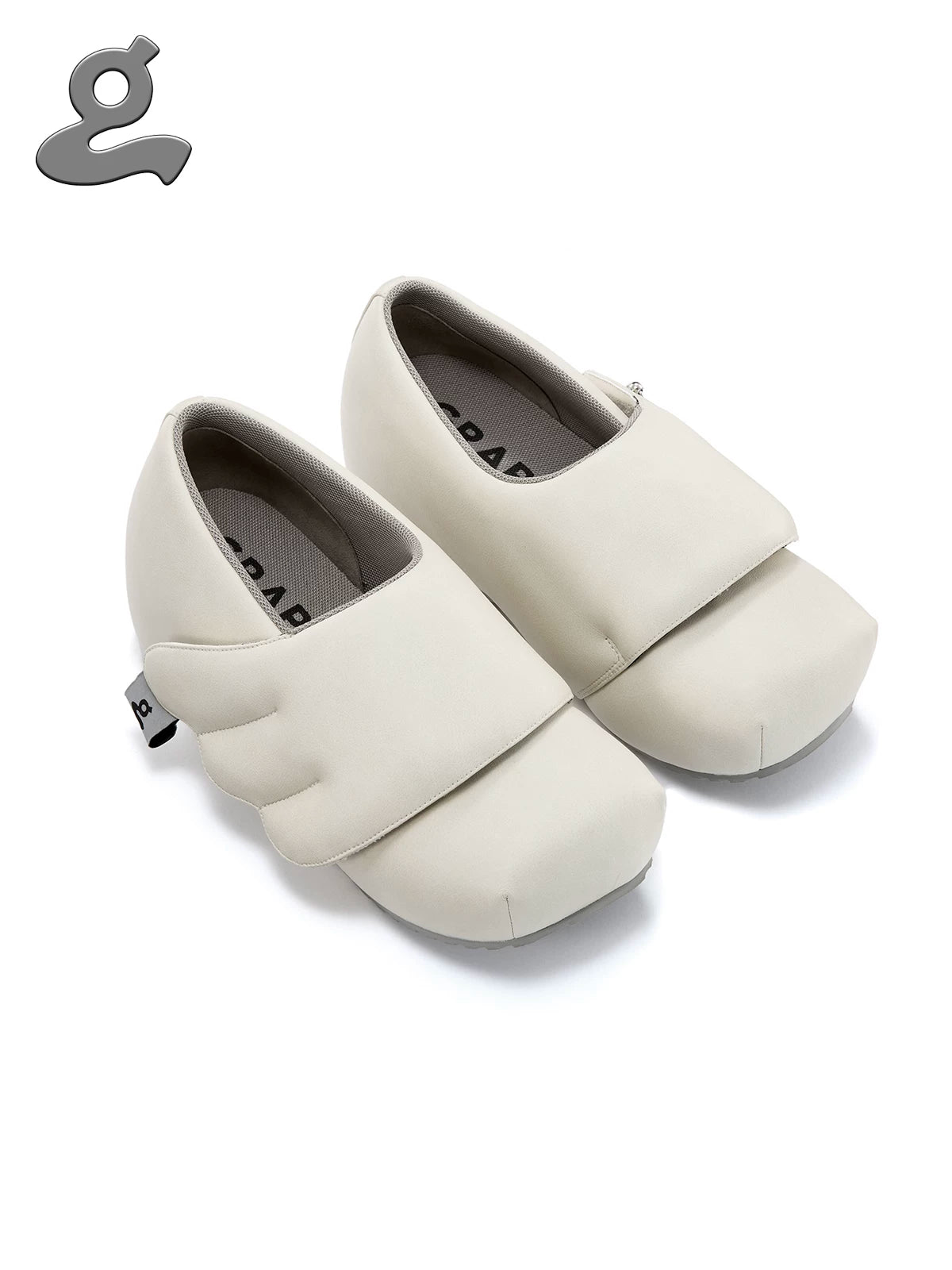 BEIGE WINGS VELCRO LOAFERS
