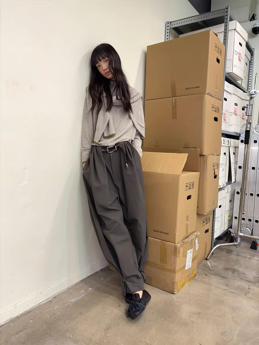 Lantern Trousers in Khaki or Soft Sand